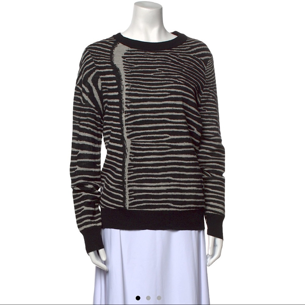 A.L.C. Wool Tiger Print Sweater